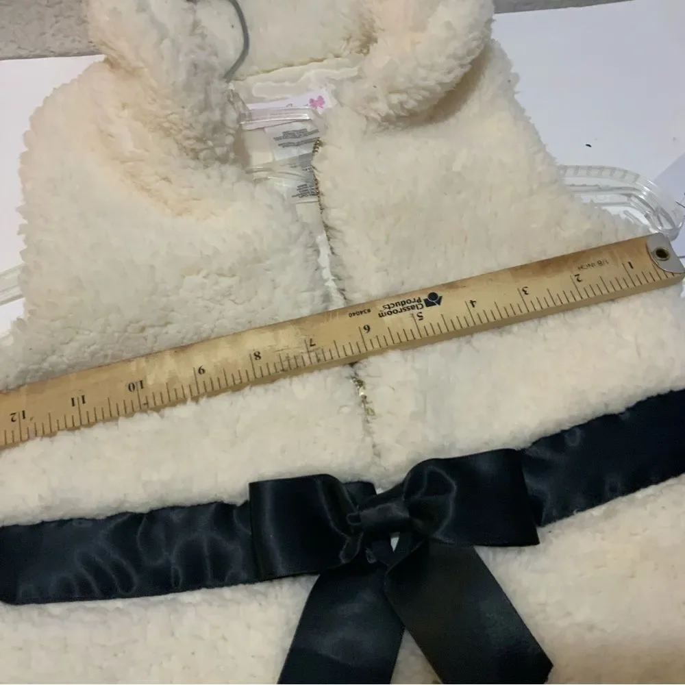 Bonnie Jean White Faux Fur Vest 5